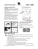 Preview for 1 page of OHAUS Valor 2000 Quick Start Manual