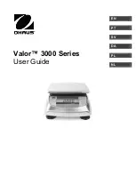 Предварительный просмотр 1 страницы OHAUS Valor 3000 User Manual