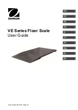 OHAUS VE Series User Manual preview