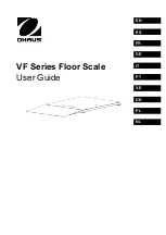 Предварительный просмотр 1 страницы OHAUS VF CS300 Series User Manual