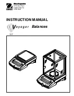 Предварительный просмотр 1 страницы OHAUS Voyager V00640 Instruction Manual