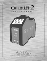 Предварительный просмотр 1 страницы OHD Quantifit2 Owner'S Manual