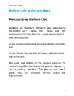 Preview for 3 page of OHFA Tech Taptilo 4.0 User Manual