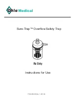 Ohio Medical Sure-Trap Overflow Safety Trap Instructions For Use preview