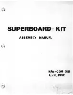 Ohio Scientific Superboard II Assembly Instructions Manual preview