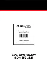 Preview for 12 page of OHIOSTEEL 2638HKD Manual