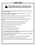 Preview for 2 page of OHIOSTEEL 3460SD-ATV Operating Instructions Manual