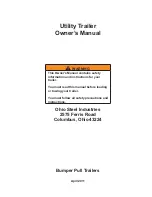 OHIOSTEEL Utility Trailer Owner'S Manual preview