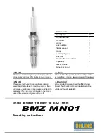 Ohlins BMZ MN01 Mounting Instructions предпросмотр