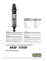 Ohlins HD 159 Mounting Instructions preview