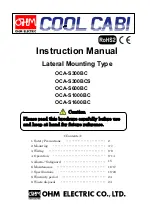 Preview for 25 page of OHM ELECTRIC COOL CABI OCA-S300BC Instruction Manual