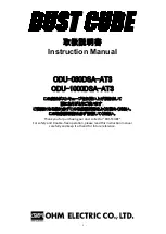 Preview for 1 page of OHM ELECTRIC DUST CUBE ODU-080DSA-AT3 Instruction Manual