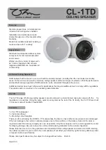 Preview for 1 page of OHM CL-1TD Manual