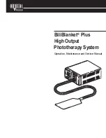 Предварительный просмотр 1 страницы Ohmeda BiliBlanket Plus Operation, Maintenance And Service Manual