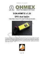 ohmex SONARMITE DFX dual beam Manual preview