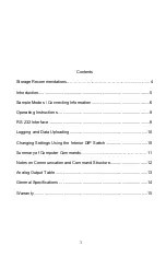 Preview for 3 page of Ohmic instruments AMM-15 Manual