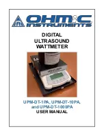 Ohmic instruments UPM-DT-1000PA User Manual preview