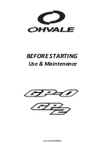 OHVALE GP-0 Use & Maintenance предпросмотр