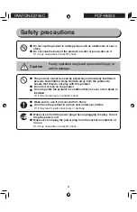 Предварительный просмотр 6 страницы Ohyama woozoo PCF-HM23 User Manual