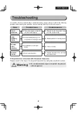 Предварительный просмотр 9 страницы Ohyama WooZoo PCF-SM12 User Manual