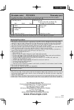 Предварительный просмотр 12 страницы Ohyama WooZoo PCF-SM12 User Manual