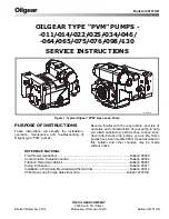 OilGear PVM-011 Service Instructions Manual preview