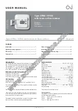 OJ Electronics MICROLINE OTN2 User Manual preview