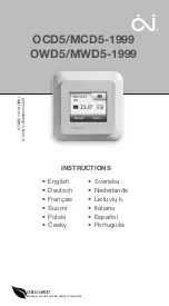 Предварительный просмотр 1 страницы OJ Electronics OCD5/MCD5-1999 Instructions Manual