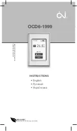 OJ Electronics OCD6-1999 Instructions Manual preview