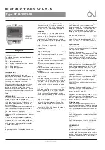 OJ Electronics VCH-3202-DI Instructions Manual предпросмотр