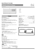 OJ Electronics WLM3-1AO Instructions Manual предпросмотр