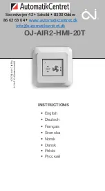 Preview for 1 page of OJ OJ-AIR2-HMI-20T Instructions Manual