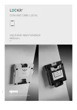 Ojmar LOCKR 75 User And Maintenance Manual preview