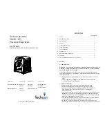 OK International TECHCON SYSTEMS TS250 User Manual preview