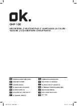 Preview for 1 page of OK. OHP 100 User Manual