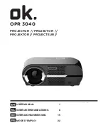 Предварительный просмотр 1 страницы OK. OPR 3040 User Manual