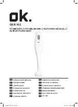 Preview for 1 page of OK. OSB 102 User Manual