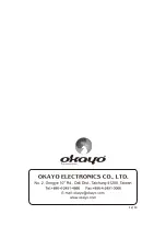 Предварительный просмотр 24 страницы Okayo GPA-580 Series User Manual