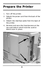 Предварительный просмотр 3 страницы Oki 59375102 Installation Instructions Manual