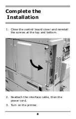 Предварительный просмотр 8 страницы Oki 59375102 Installation Instructions Manual