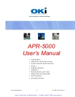 Preview for 2 page of Oki APR-5000 User Manual