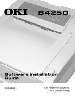 Oki B4250 Series Software Installation Manual предпросмотр