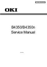 Oki B4350 Series Service Manual предпросмотр