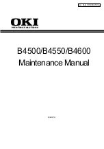 Preview for 1 page of Oki B4500 Series Maintenance Manual