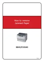 Preview for 1 page of Oki B840 How To Remove Jammed Paper