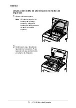 Предварительный просмотр 71 страницы Oki C110 Guías Del Usuario Manual