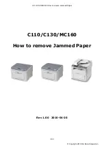 Предварительный просмотр 1 страницы Oki C110 How To Remove Jammed Paper