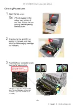Предварительный просмотр 5 страницы Oki C110 How To Remove Jammed Paper