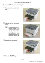 Предварительный просмотр 18 страницы Oki C110 How To Remove Jammed Paper