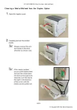 Предварительный просмотр 22 страницы Oki C110 How To Remove Jammed Paper
